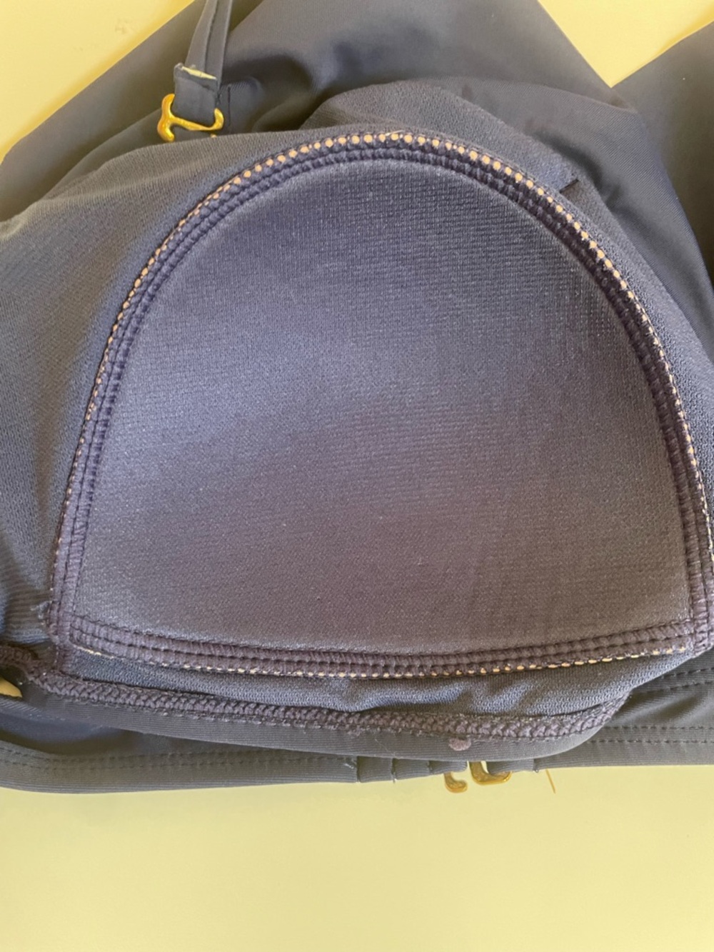 Nicole Miller Bikini Set Navy High Waisted Swimsuit Size Large - Picture 9 of 12